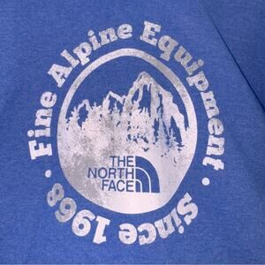 Men’s The North Face Pullover Hooded Sweatshirt Hoodie Blue size Medium